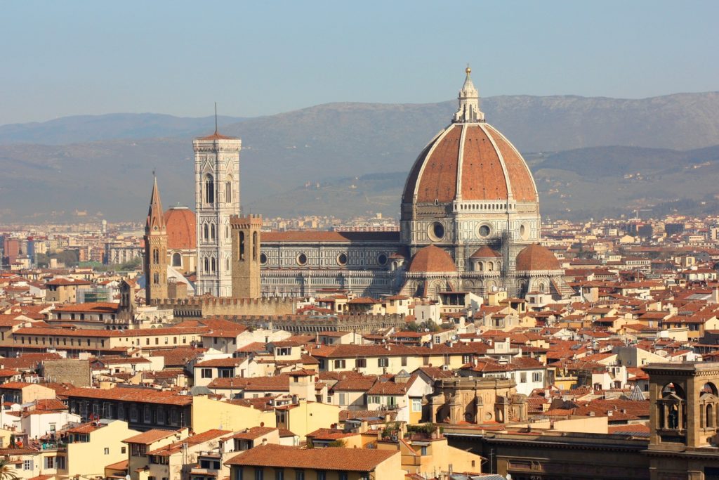 Horizon de Florence avec le Duomo