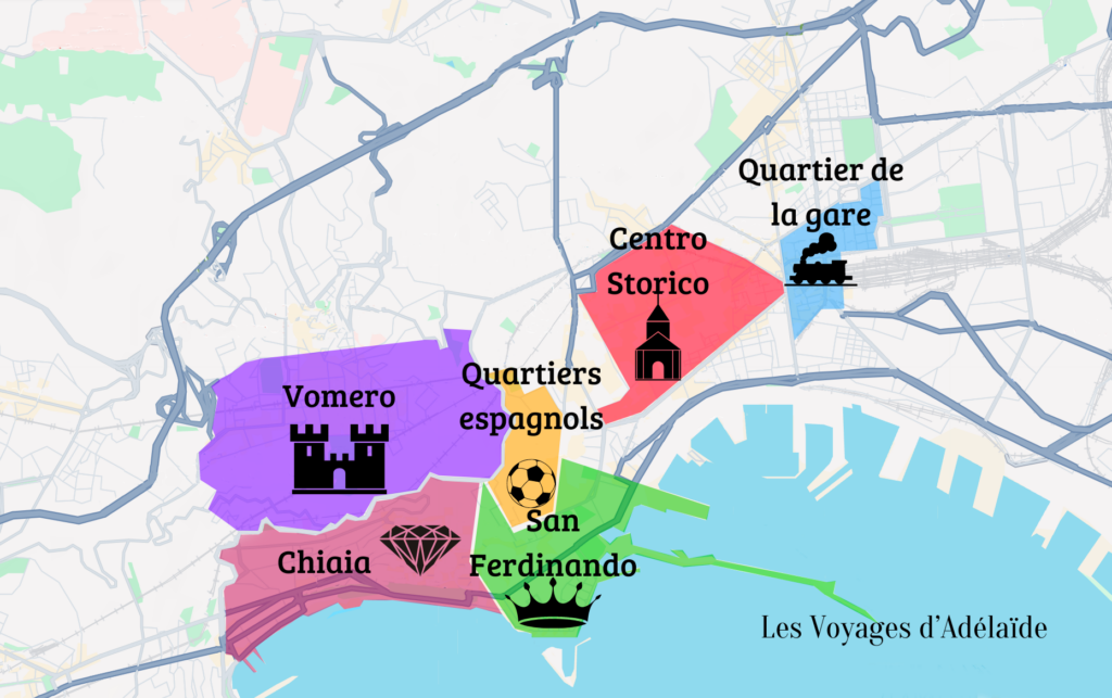 Carte quartiers Naples