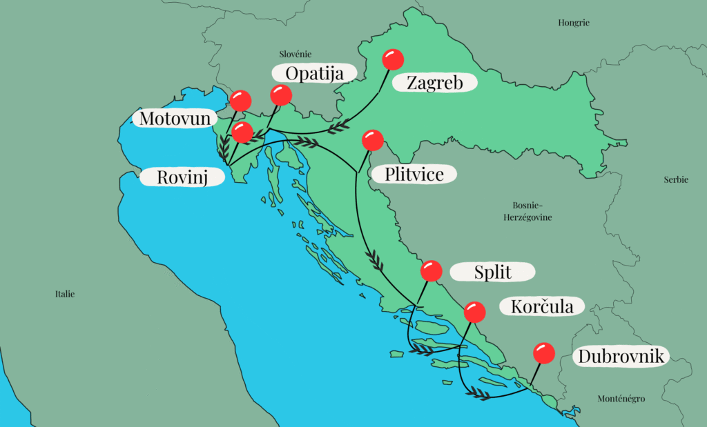 Road Trip Croatie 15 jours