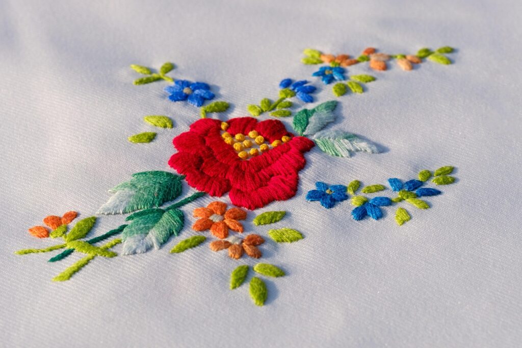 Broderie nappe